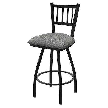 Holland Bar Stool Co 36" Swivel X-Tall Bar Stool, Black Wrinkle, Graph Seat X810